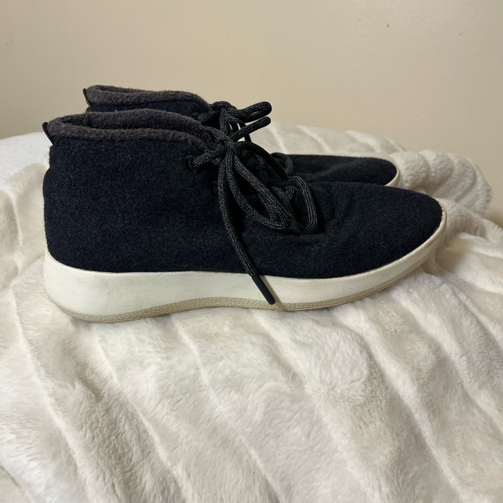 Allbirds M9/W11 Dark Grey Wool Runners Up High Top Fall Winter Mizzle Sneakers